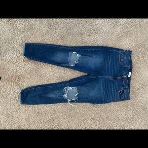Ms. cello distressed denim ankle skinny jeans